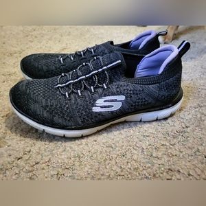 Skechers Womens Summits? Black Lavender Sneakers Size 7 GUC